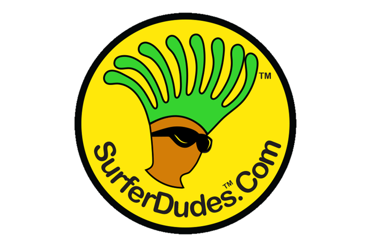 Yellow Surfer Dudes Temporary Tattoos